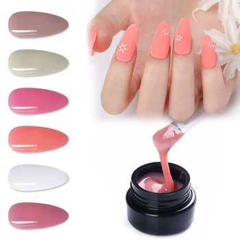 

1 Set MAD DOLL 2020 New 5g UV Led Building Gel Semi-transparent Pink Nail Extension Gel Finger Extension Nail Art Design