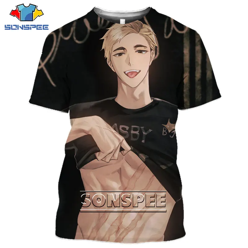 

SONSPEE 3D Printing Men Women T-shirt Anime Haikyuu Harajuku Character Kuroo Tetsurou Handsome Abdominal Muscles Summer Tshirt