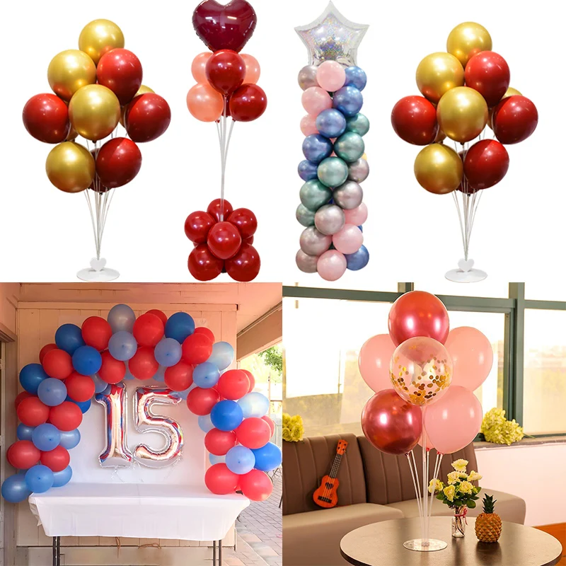 Детские принадлежности для дня рождения подставка для воздушных шаров держатель для шарика колонна конфетти Globos свадебный стол Декор 7 трубок