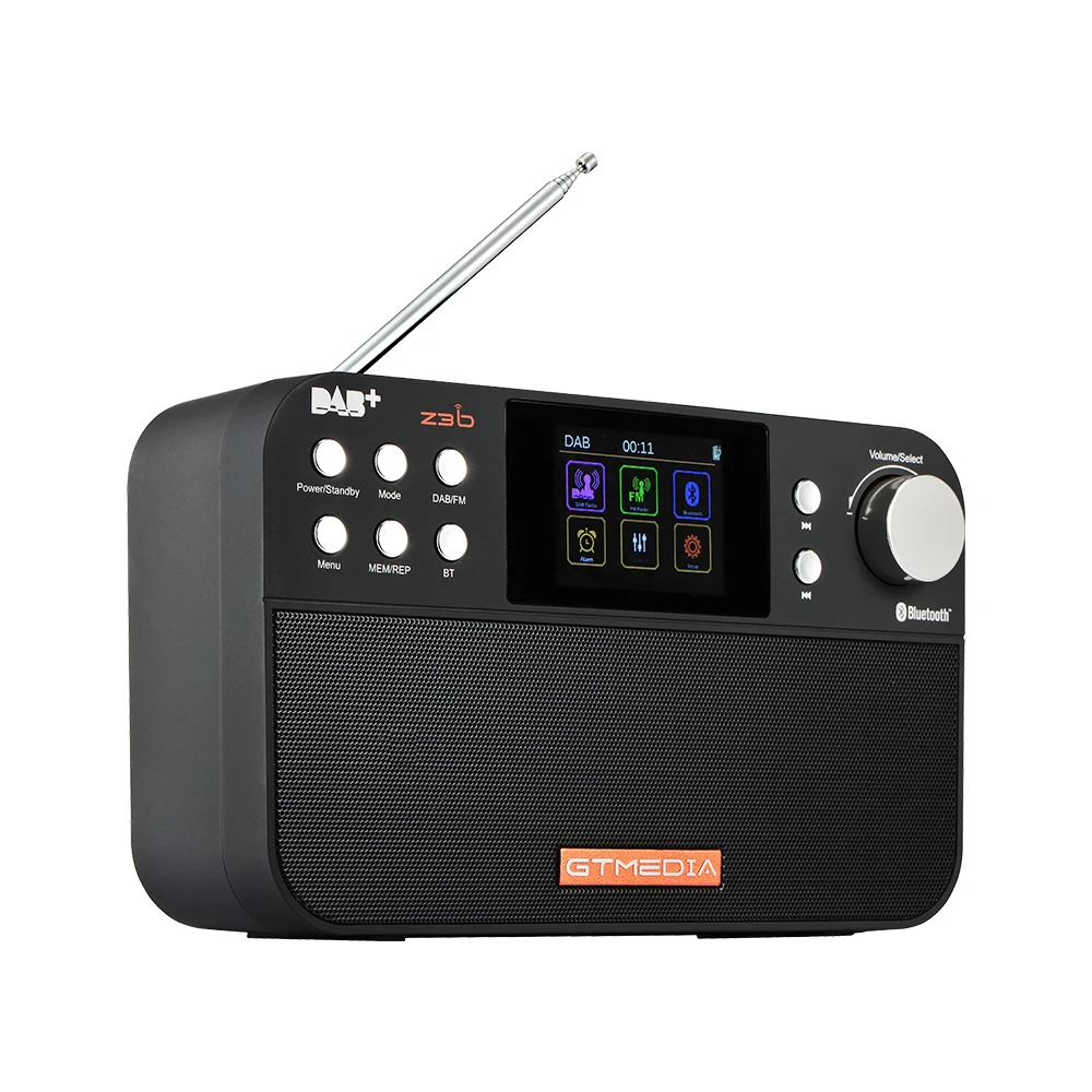 Портативный FM DAB радиоприемник GT Media Z3B Z3 RDS с часами/будильником/таймером сна