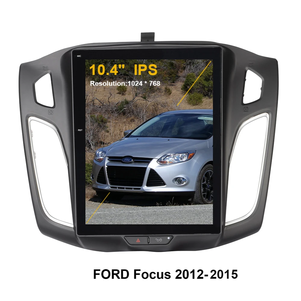 Автомобильный GPS-навигатор вертикальный экран в стиле Tesla для FORD Focus 2012-2015 Android