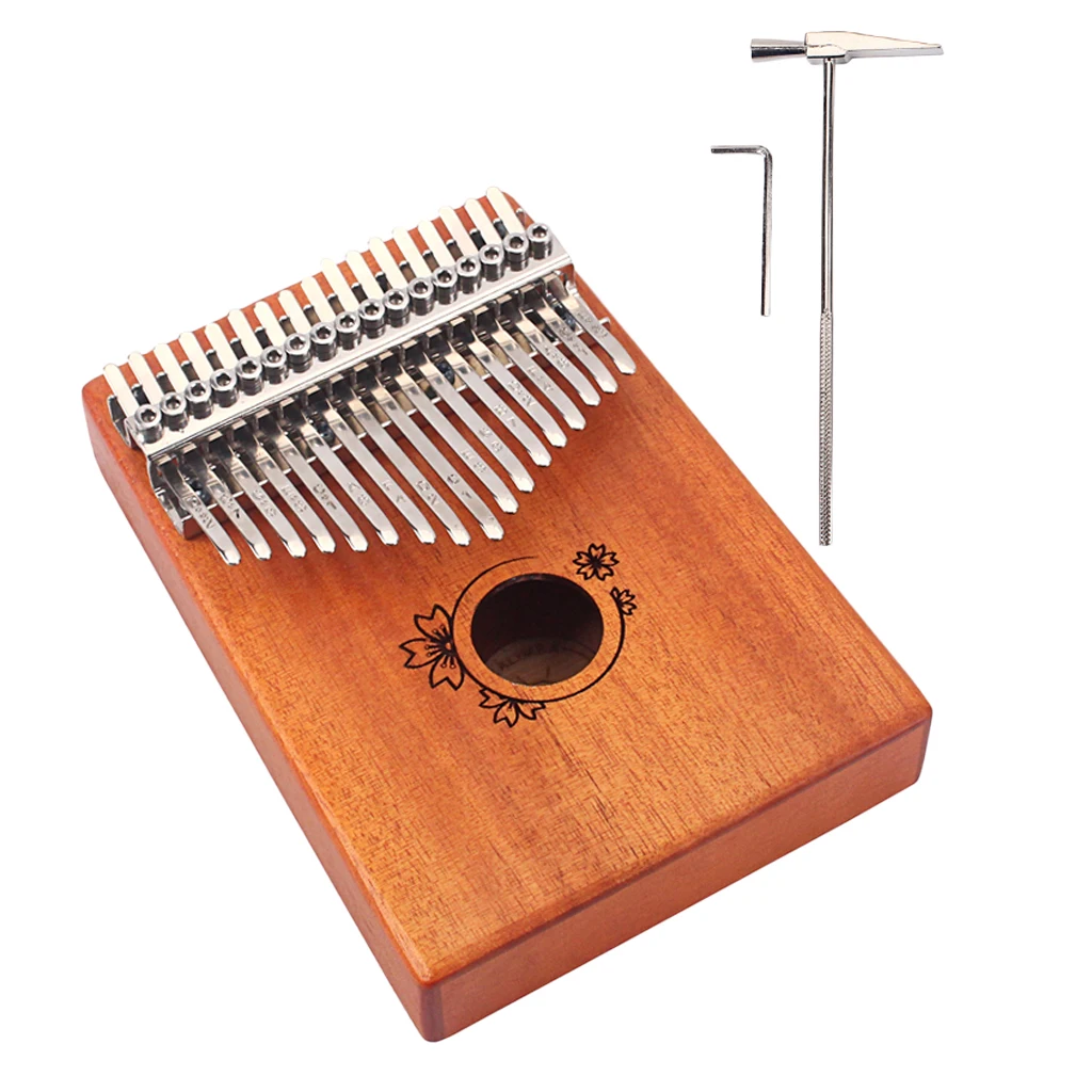 17Keys Finger Thumb Piano Kalimba African with Tuning Hammer for Kids