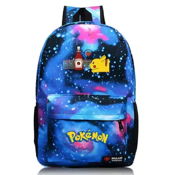 

Pokemon Backpack Pikachu Student Boys Girls Bag Fashion New Pattern Gengar Schoolbag EeveeTeens Daily Backpack