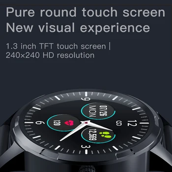 

1.3 'Smartwatch Sports Waterproof Heart Rate Blood Pressure Smart Watch Men Women Pedometer For ios Ipone Android Huawei Phone