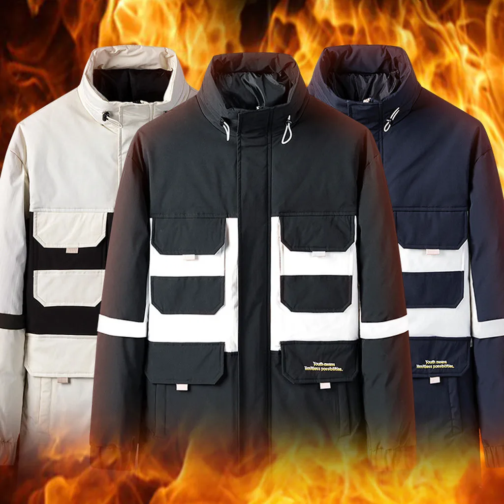 jacket winter jacket men jacket men men jacket Fashion Men's Winter Casual Solid Color Splice Hooded Warm Cotton Coat jacket winter jacket men jacket men men jacket Fashion Men's Winter Casual Solid Color Splice Hooded Warm Cotton Coat