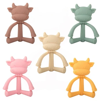 

Baby Teether Safety Silicone Cartoon Teethers for Baby Infant Kids Chew Tooth Toys Baby Dental Care Strengthening Tooth Training