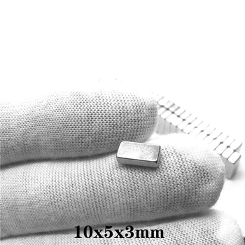 

20~500pcs 10x5x3 mm Cuboid Block Magnets 10mm X 5mm Neodymium Magnet sheet 10x5x3mm Permanent NdFeB Strong Magnet 10*5*3 mm