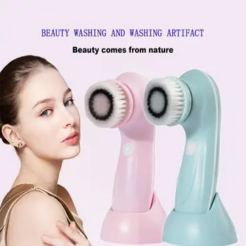 

Facial Cleansing Brush 3 Brush Heads USB Beauty Spa Rechargeable Electric Rotating Face IPX6 Waterproof