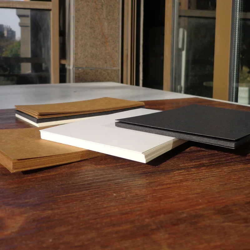 10pcs Blank Kraft Paper Card Sketch Drawing Bookmarks DIY Graffiti Painted Print Postcards Place Gift Greeting Invitation Cards