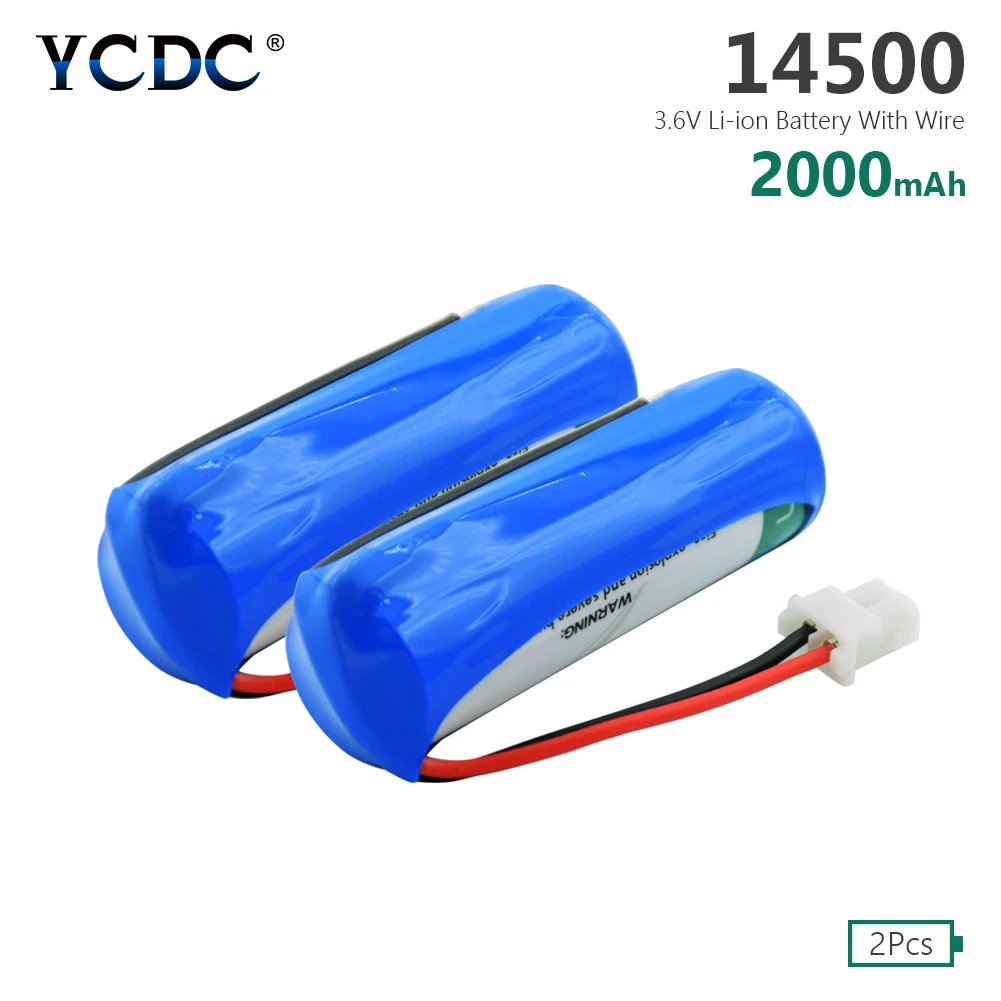 Комплект из 2 предметов Новый 3 6 V 14500 AA Размеры Li SOCl2 Литий тионилхлоридом
