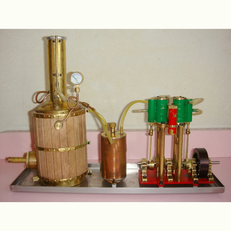 Metal double cylinder steam engine Handmade Customizable Steam engine Metal double cylinder steam engine Handmade Customizable Steam engine