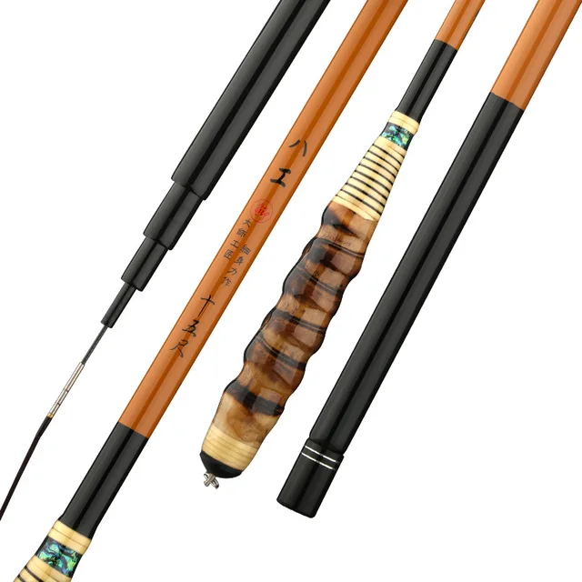 Карбоновая удочка, телескопическая удочка из бамбука с удобной ручкой, длина 37 тонов, 2,7/3,6/3,9/4,5/4,8 м, удочка для ловли карпа 5