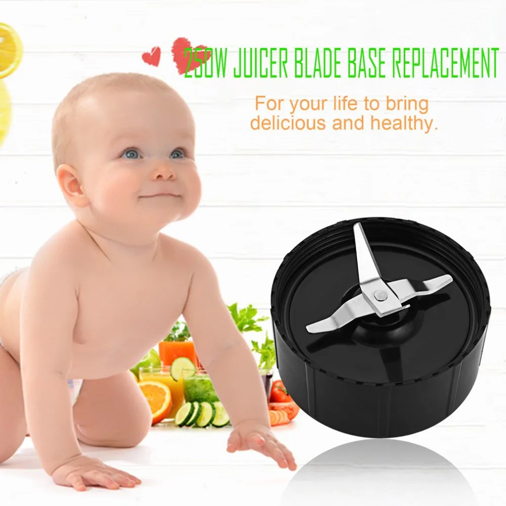 

Two Patterns 250W Durable Stainless Steel Superior Performance Blender Juicer Mixer Blade Base Seat Replacement Parts Household