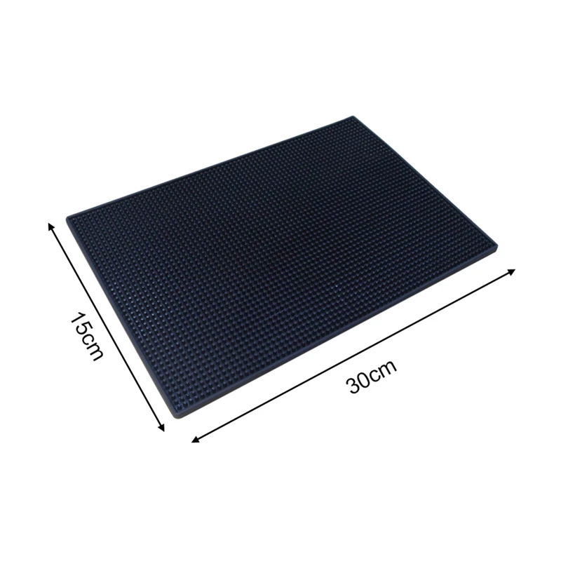 Bar Wine Glass Rubber Mat PVC Pad Coaster Kitchen Placemat Rectangle Mat Cup Mug Beer Whiskey Waterproof Bar Tools Accessories
