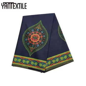 

YANTEXTILE New 6 Yards Veritable Real Wax Fabric Ankara Tissu Africain Polyester Daskiki Fabric African Real Wax Prints Fabric