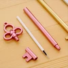 1 Pcs Lytwtw's Stationery Kawaii Retro Key Gel Pen School Office Supply Gel Pen Vintage Handle Novel Creative Cute pretty lovely ► Photo 2/6