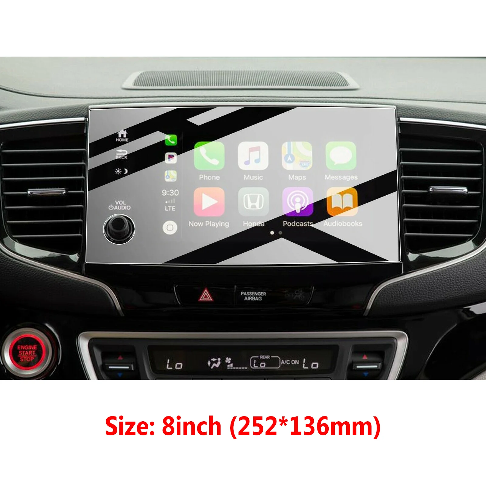 

Areyourshop Car Navigation Screen Protector Tempered Glass Film Fits For Honda Pilot 2019 2020 2021 2022 Auto Interior Parts