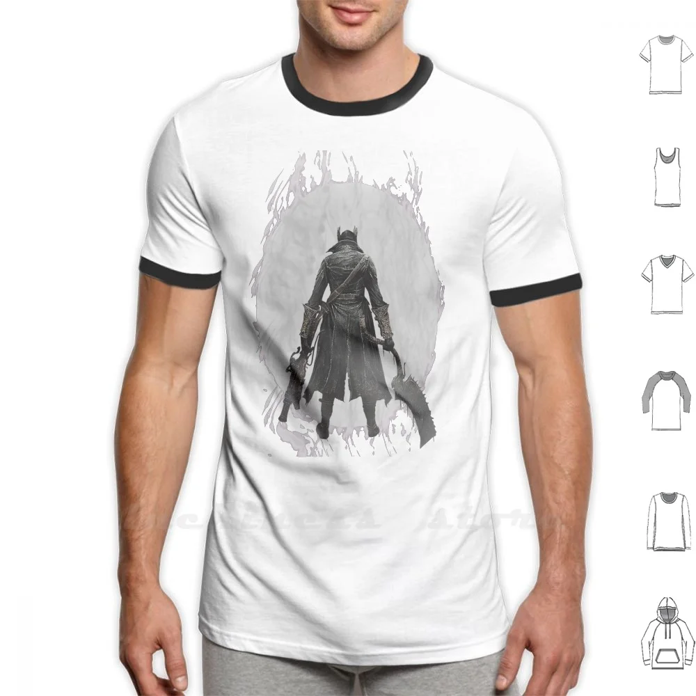 Bloodborne Soldier T Shirt 6Xl Cotton Cool Tee Bloodborne Dark Souls Demons Souls Dark Demon Souls Videogiochi Ps4