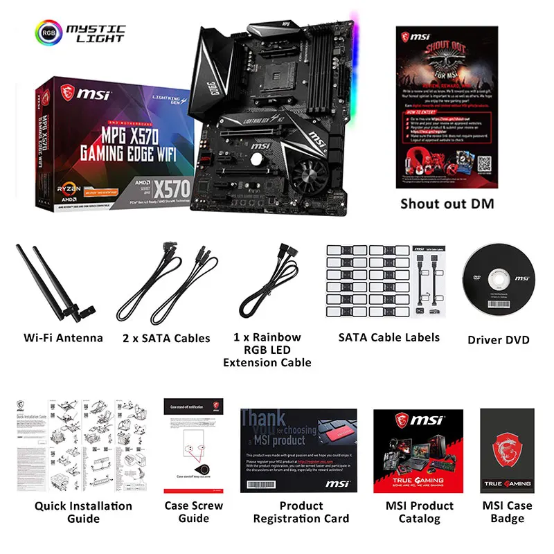 幅広いラインナップ MPG X570 GAMING EDGE WIFI ryzen5 3600セット