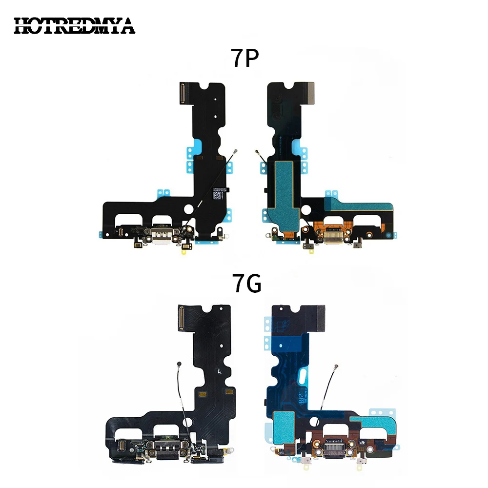 

USB Charger Port Dock Connector Flex Cable+Headphone Audio Jack Replacement Part For iphone 7 7G Plus Charging Flex