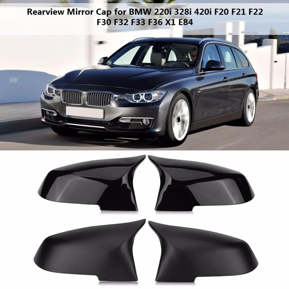 1 пара пластиковых крышек зеркала заднего вида из АБС пластика для BMW 220i 328i 420i F20 F21