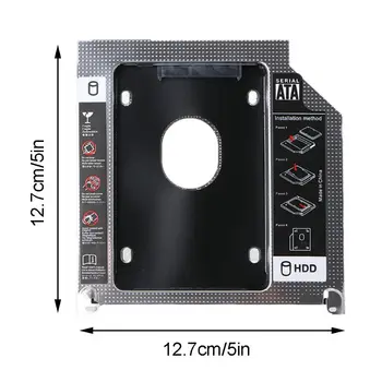 

Hard Disk Drive Adapter SSD HDD Caddy for Apple-MacBook Pro A1278 A1286 A1297