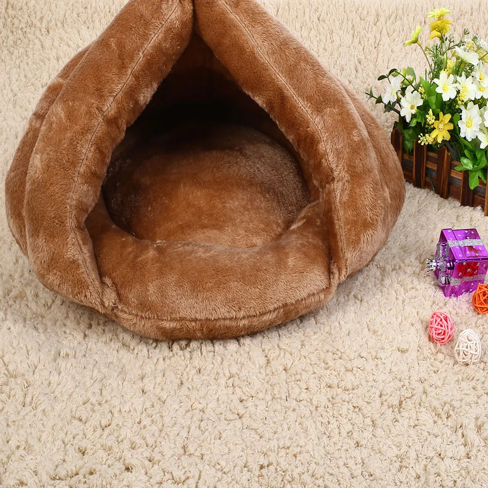 Pet Kitten Cat Dog Puppy Winter Warm Sleeping Mat Cave House Igloo Nest