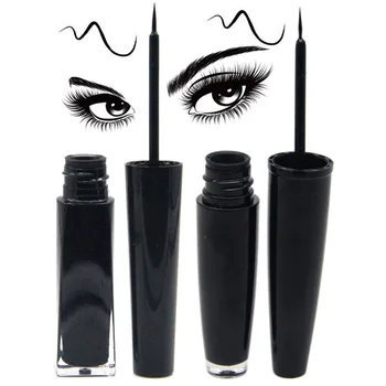

Eyes Makeup Black Liquid Eyeliner Pencil Fast-dry Smooth Eye Liner Pen Smudge-proof Cosmetics Eyeliners Eyelid Enhancer Brush
