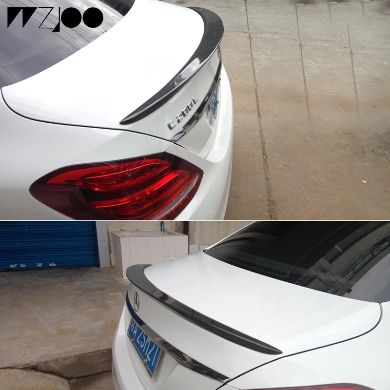 Для Benz W205 C63 реальное углеродное волокно автомобильные фотоформенные cedes coupe 4 Door