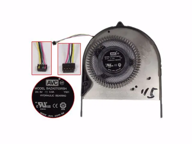 Avc Baza0703r5h Y001 dc 5v 0.5a Ventilador de Refrigeração do Servidor de Fios