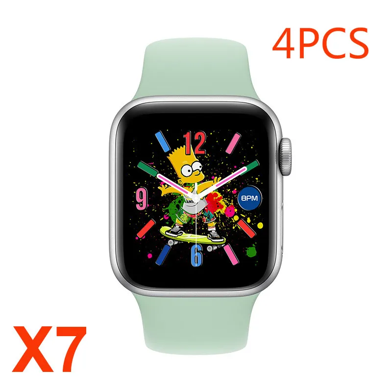 4PCS IWO X7 SmartWatch Series 6 Bluetooth Call smartwatches Heart Rate Fitness Tracker Smart watch For Android IOS PK W26 T500