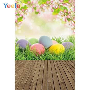 

Spring Flower Easter Egg Wood Rabbit Baby Photography Backdrop Vinyl Photographic Background For Photo Studio Photophone Shoot