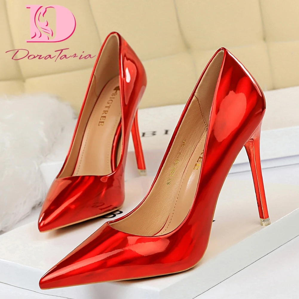 

Doratasia 2020 dropship bigtree sexy fetish high heels women slip on pointed toe party wedding summer shoes woman pumps