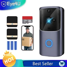 Sonnette WIFI maison intelligente téléphone sans fil sonnette caméra sécurité vidéo interphone 720P HD infrarouge Vision nocturne maison