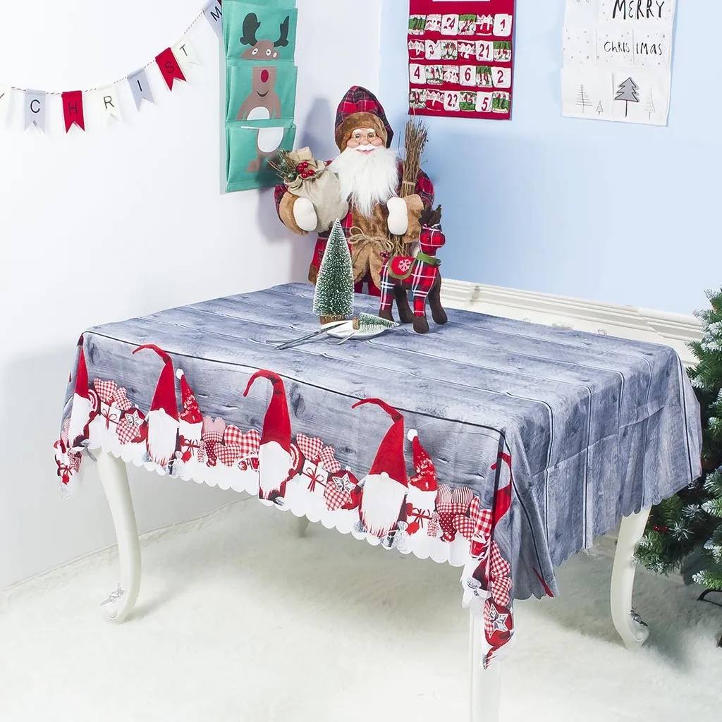 Скатерть для стола, Рождественская скатерть, полиэфирная скатерть, скатерть для стола, скатерть для стола