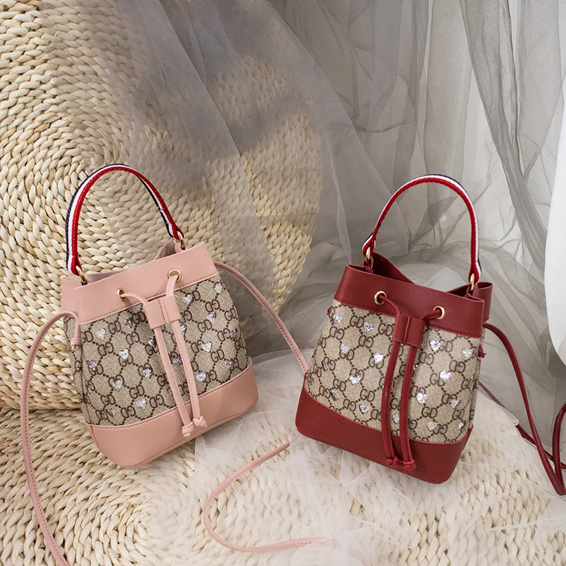 

2019 Spring New Style I-Style Bucket Bag Trend Shoulder Bag WOMEN'S Bag