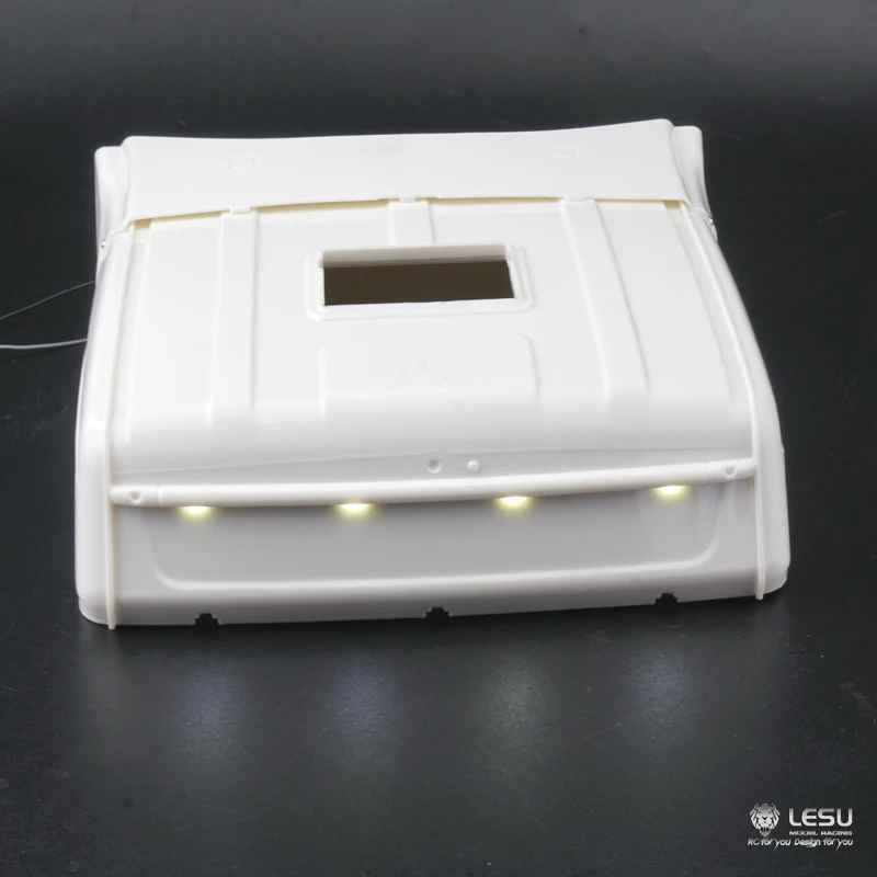 LESU Plastic Cabin Roof with Light for 1/14 TAMIYA RC Scania R620 R470 Tractor Truck DIY Model Car