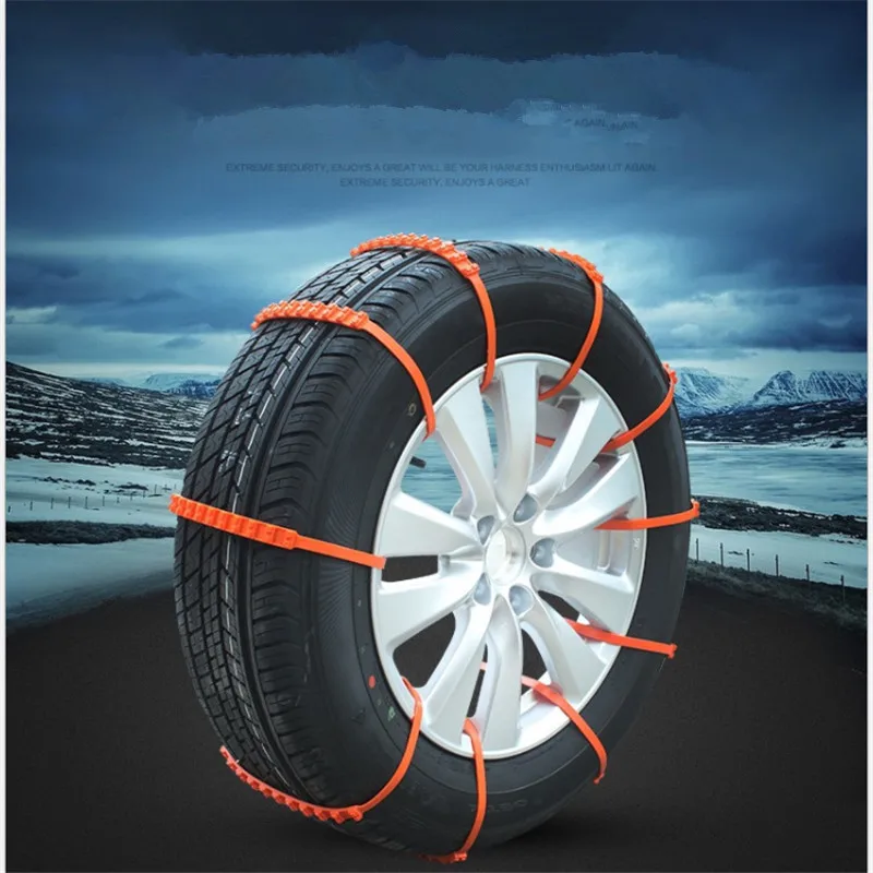 Chunmu цепи для автомобиля-Стайлинг шипы для шин 1 шт. зимние цепи для автомобиля грязи колеса шины утолщенные шины сухожилия