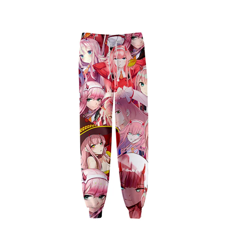 Anime DARLING in the FRANXX 3D Pants Jogging Zero Two Casual Men Women Sweatpants Cosplay clothing Long Sport Trousers