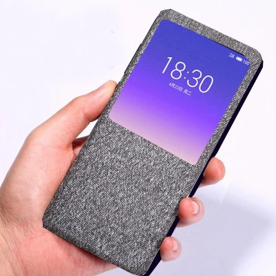 Для oneplus 7T чехол Роскошный тканевый Флип с окошком защитный на заднюю панель для