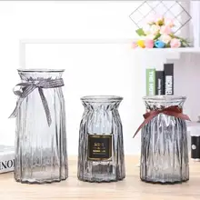 Прозрачная витражная ваза для украшения интерьера композиция Гидропоника цветочные вазы для дома ярроны декоративос модерано