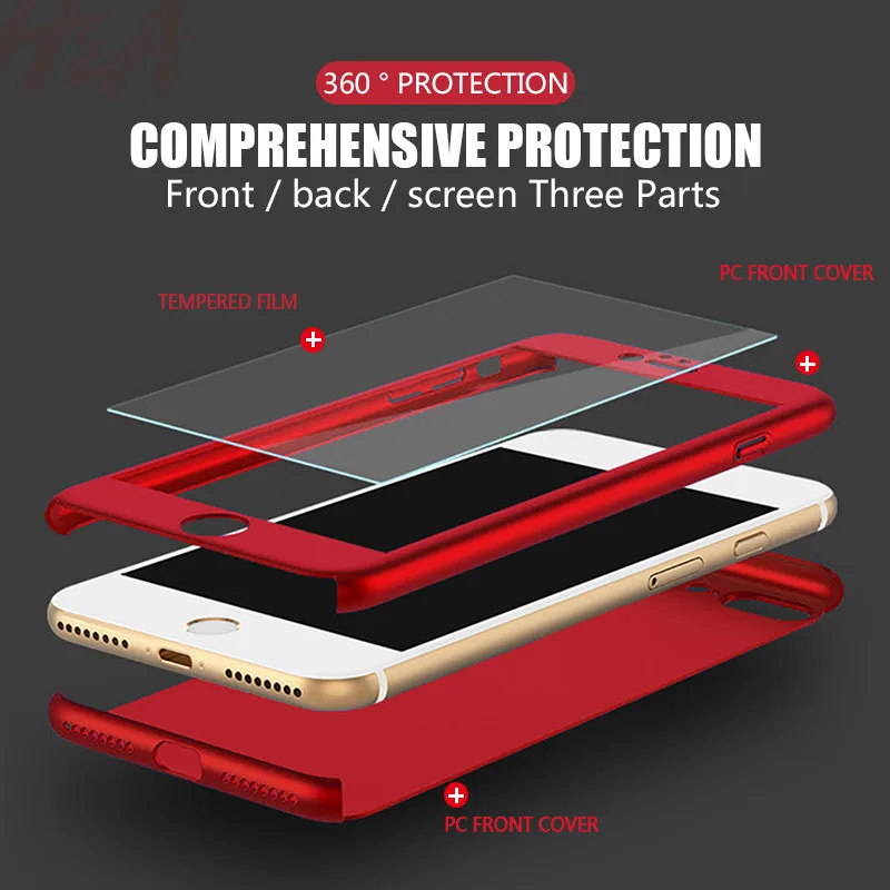 360 чехол с полной защитой для iPhone 8 7 Plus 6 6s чехол 5 5S X 10 Роскошный чехол для телефона 11 Pro XR Xs Max X Чехол