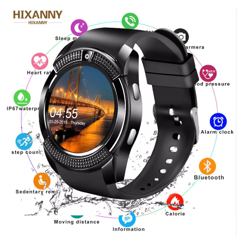 

SmartWatch Bluetooth Smartwatch Touch Screen Wrist Watch with Camera/SIM Card Slot Waterproof Smart Watch DZ09 X6 VS M2 A1 Reloj
