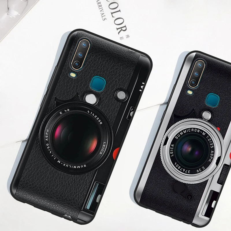 Чехол Auroras для VIVO Y12 мягкий чехол с полной защитой ретро-камеры рисунком геймпада