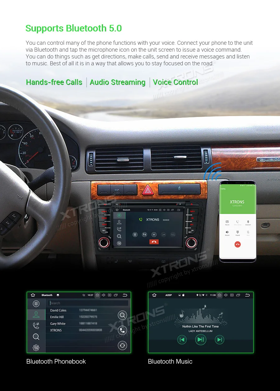 Best 7" Android 9.0 Pie OS Car DVD Multimedia GPS Radio for Audi A6 1997-2004 & S6 1999-2003 & RS6 2002-2004 & Allroad 1999-2005 16
