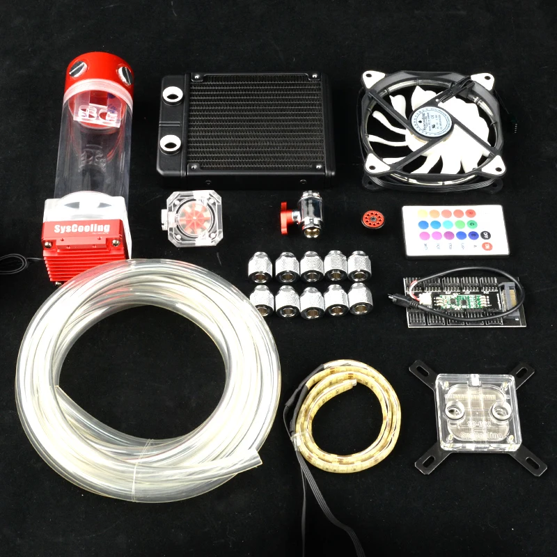Syscooling PC Liquid Cooling Kit RGB สนับสนุนสำหรับ Intel AMD CPU Water