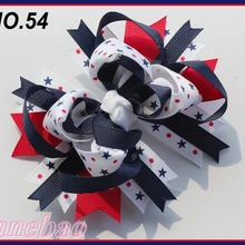 300 шт, новинка, 4 июля, банты для волос, для девочек, бутик, банты для волос, патриотический бант, 4 июля, банты для волос
