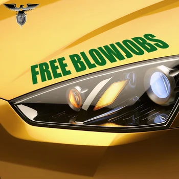 

EmpireYing 3 Size 8 Colors FREE BLOWJOBS Funny Joke Prank Gay Lettering Art Car Sticker Cover Home Decoration Vinyl Decal Gifts