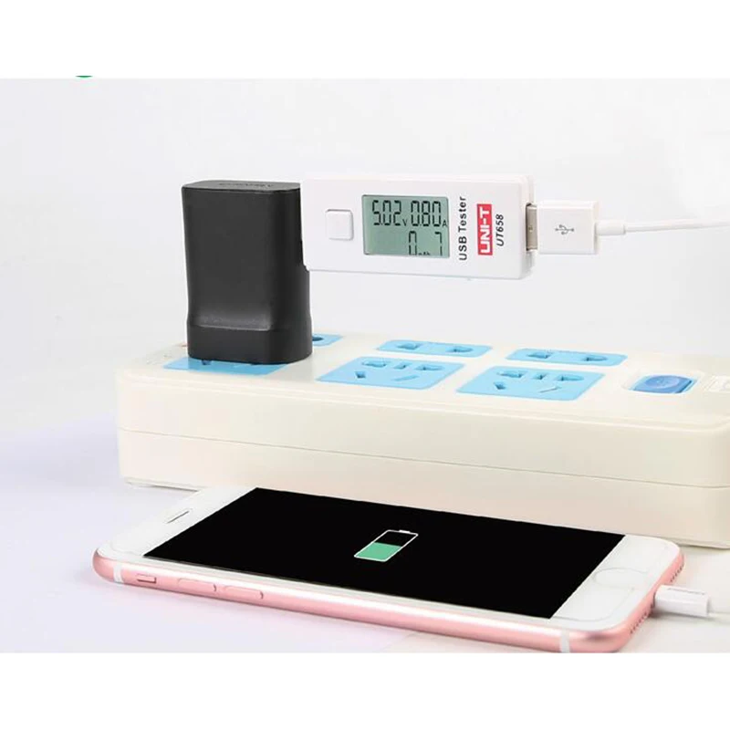 Мини UT658 безопасности USB тестер цифровой измеритель тока Напряжение монитор