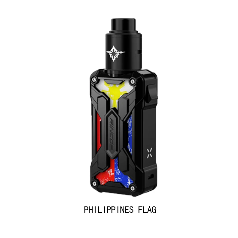 PHILIPPINES FLAG Rincoe mechman nano 90 Вт RDA комплект Питание от одной батареи 18650 810pom капает манто мини Vape Mod Kit VS Aegis X - Цвет: PHILIPPINES FLAG